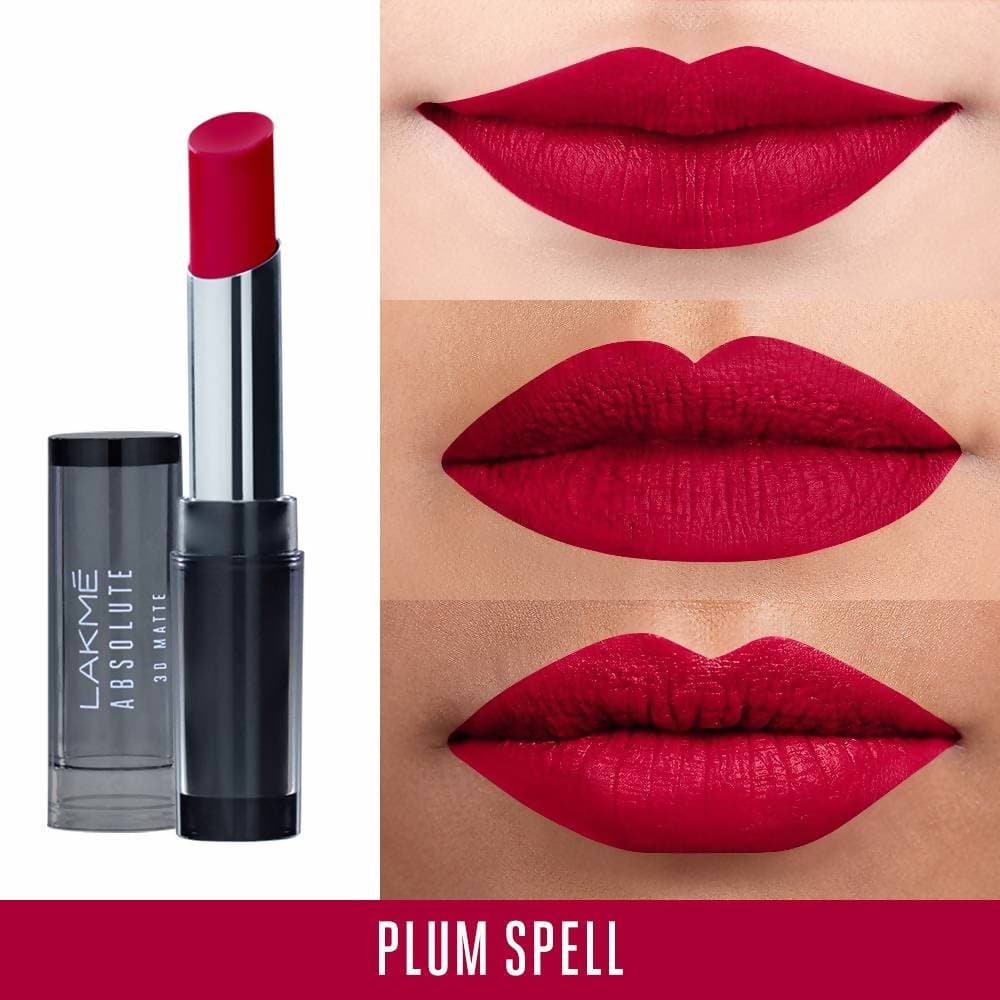 Lakme Absolute 3D Lipstick - Plum Spell Mytrendzcart