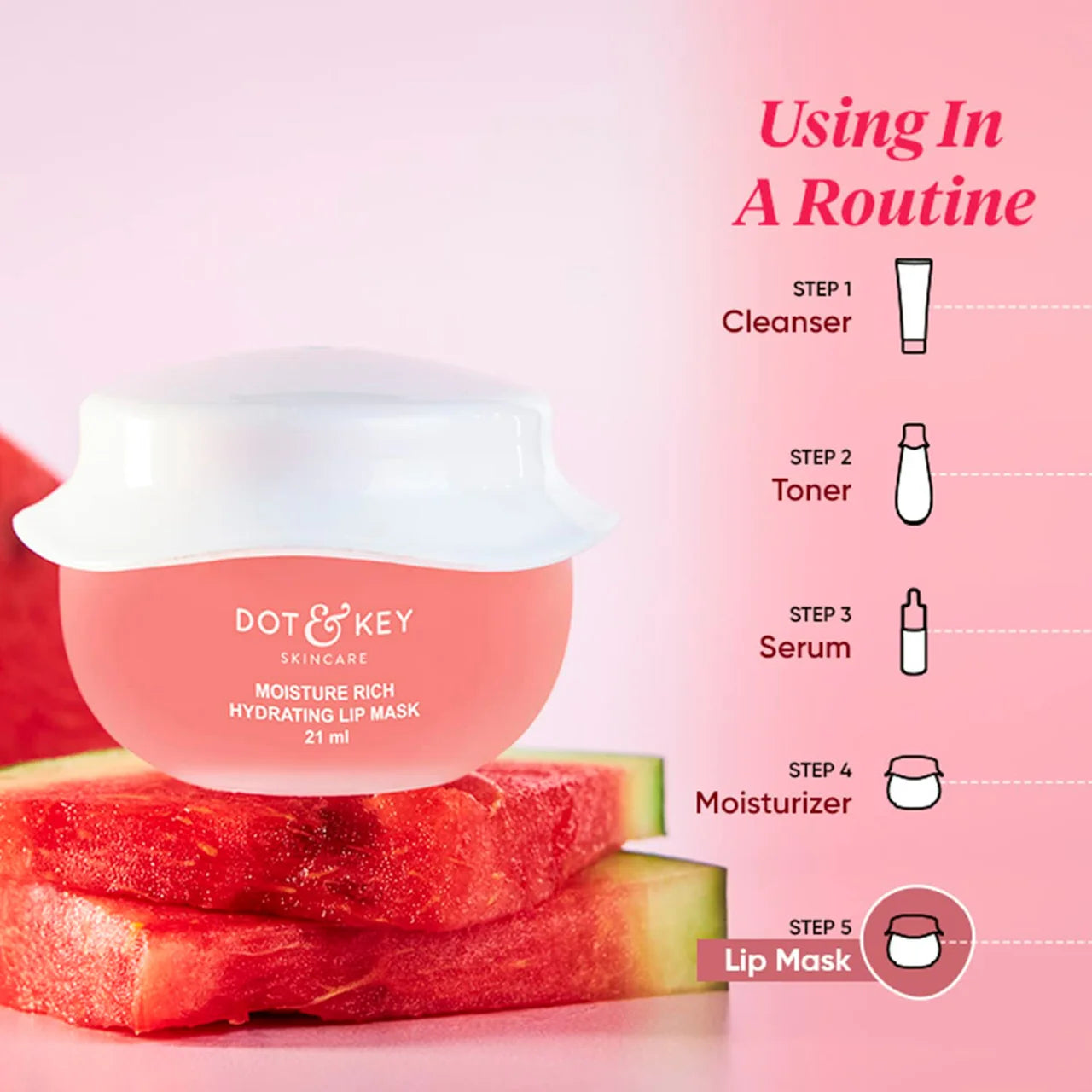 Dot & Key Moisture Rich Hydrating Lip Mask -21 ml Mytrendzcart