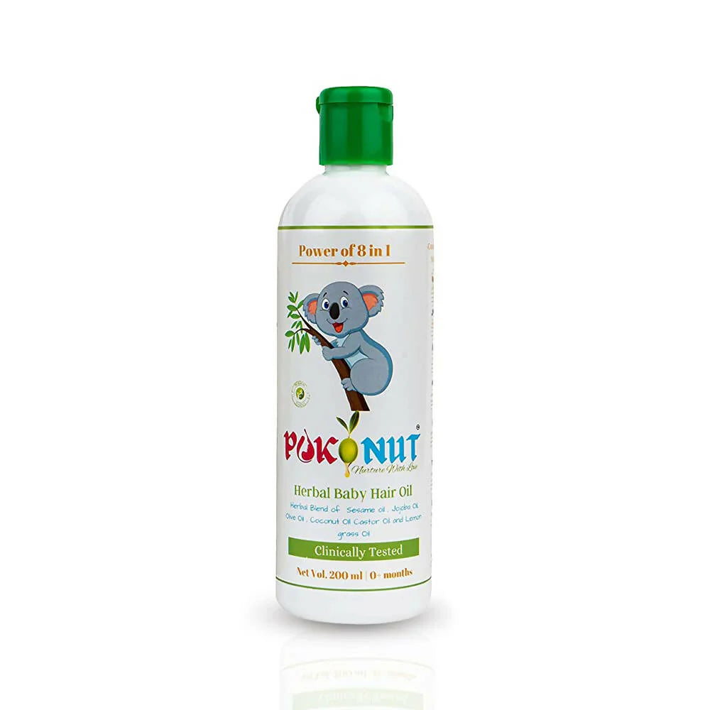 Pokonut Herbal Chemical Free Baby Hair Oil -100 ml Mytrendzcart