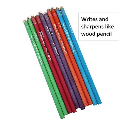 GIFTONETREE Eco Friendly Plantable Seed Pencils | Pack of 10 Single Pencils | Best for Distributing in School on Birthday | Return Gift Mytrendzcart