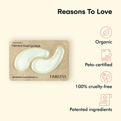 Tonymoly Timeless Ferment Snail Eye Mask - Korean Skincare -10 gm Mytrendzcart