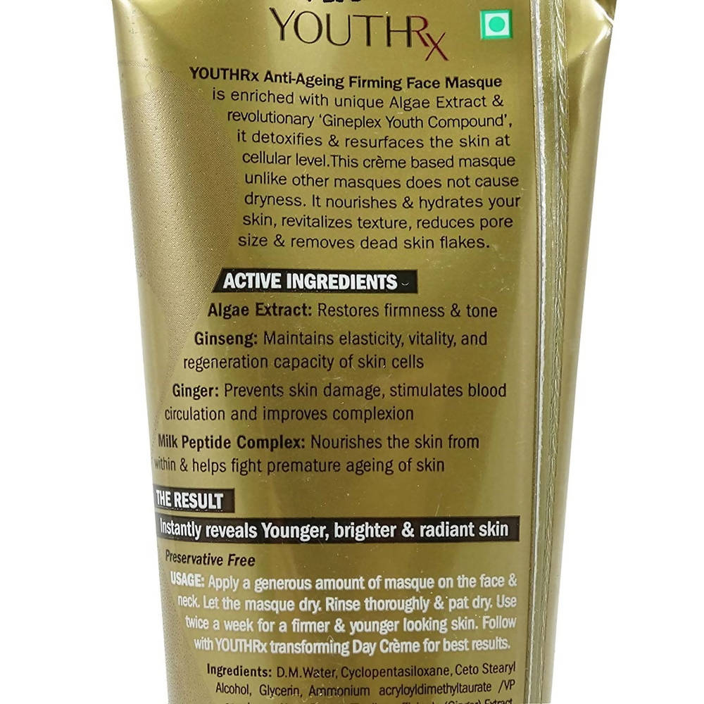 Lotus Herbals Youth RX Gineplex Youth Compound Anti Ageing Firming Face Masque Mytrendzcart