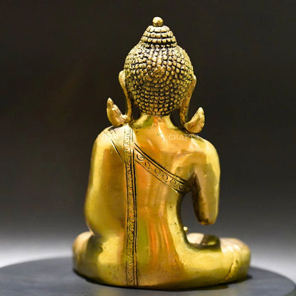 Brass Sitting Buddha Statue - Embrace Inner Peace Mytrendzcart