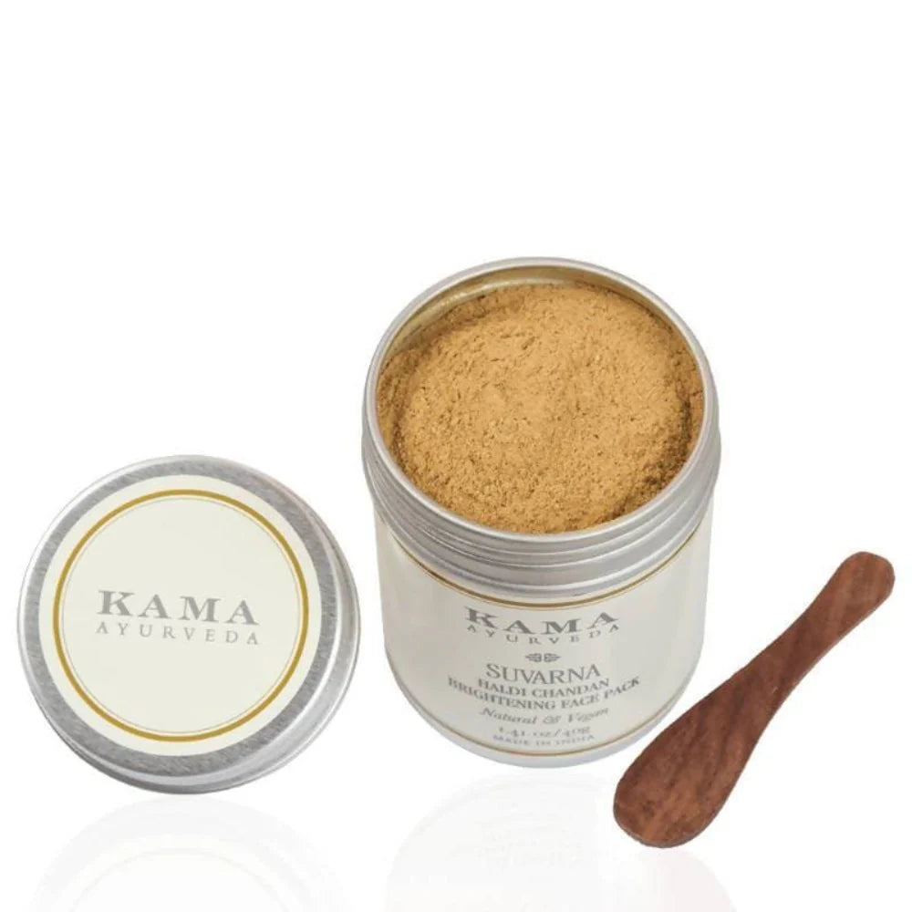 Kama Ayurveda Suvarna Haldi Chandan Brightening Face Pack -25 gm Mytrendzcart