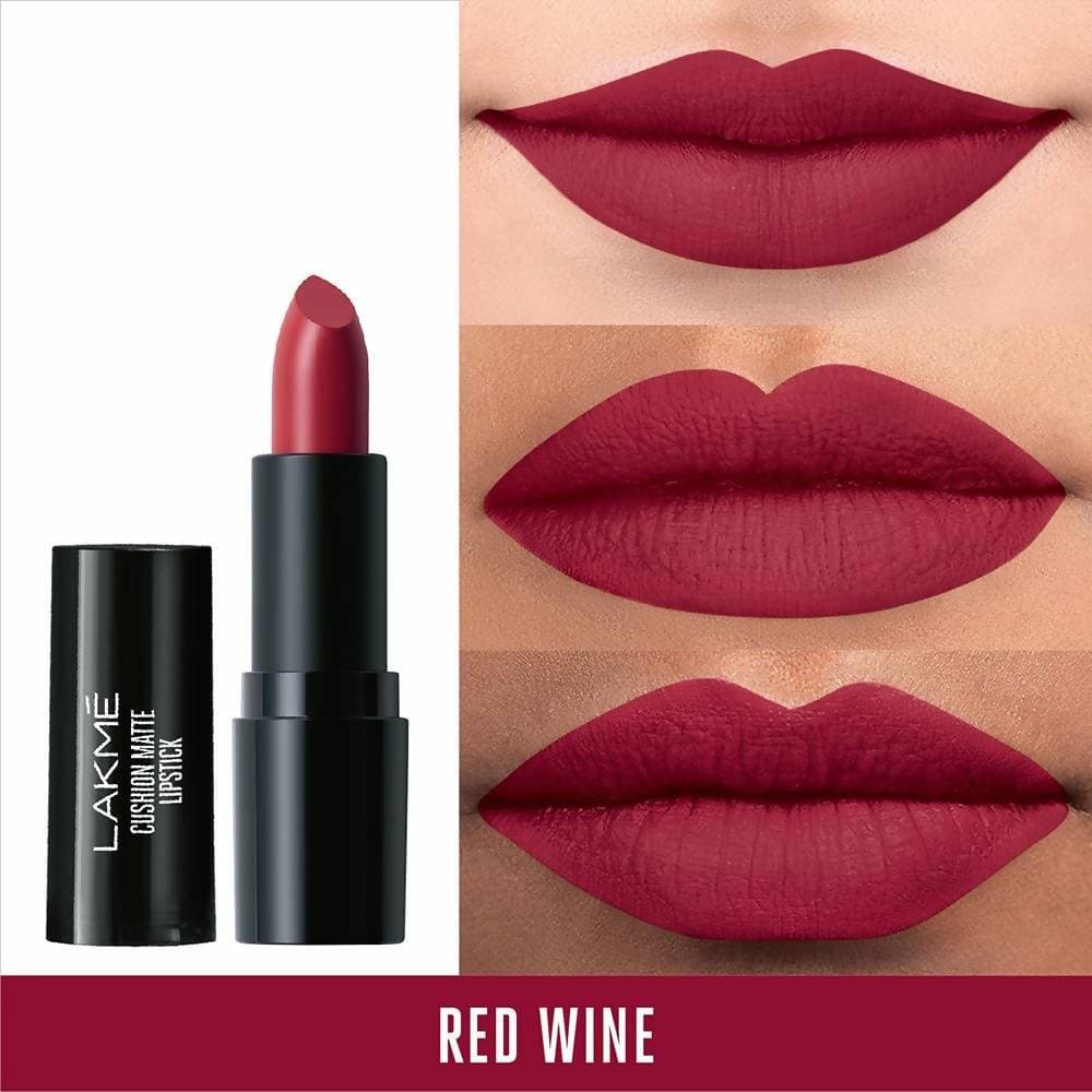 Lakme Cushion Matte Lipstick - Red Wine Mytrendzcart