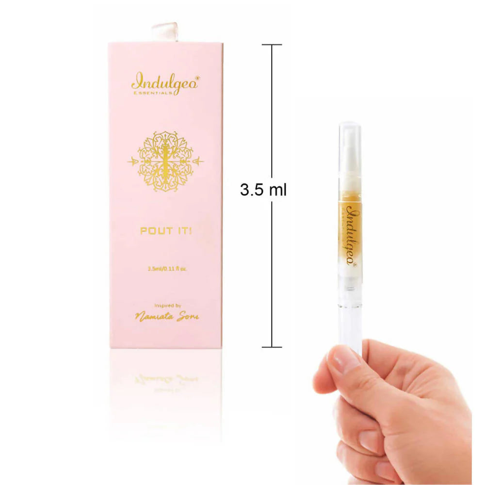 Indulgeo Essentials Pout It – Lip Plumping Oil -3.5 ml Mytrendzcart