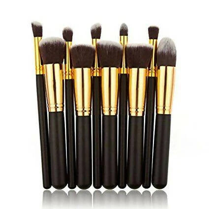 Favon Pack of 10 Professional Makeup Brushes -Combo Mytrendzcart