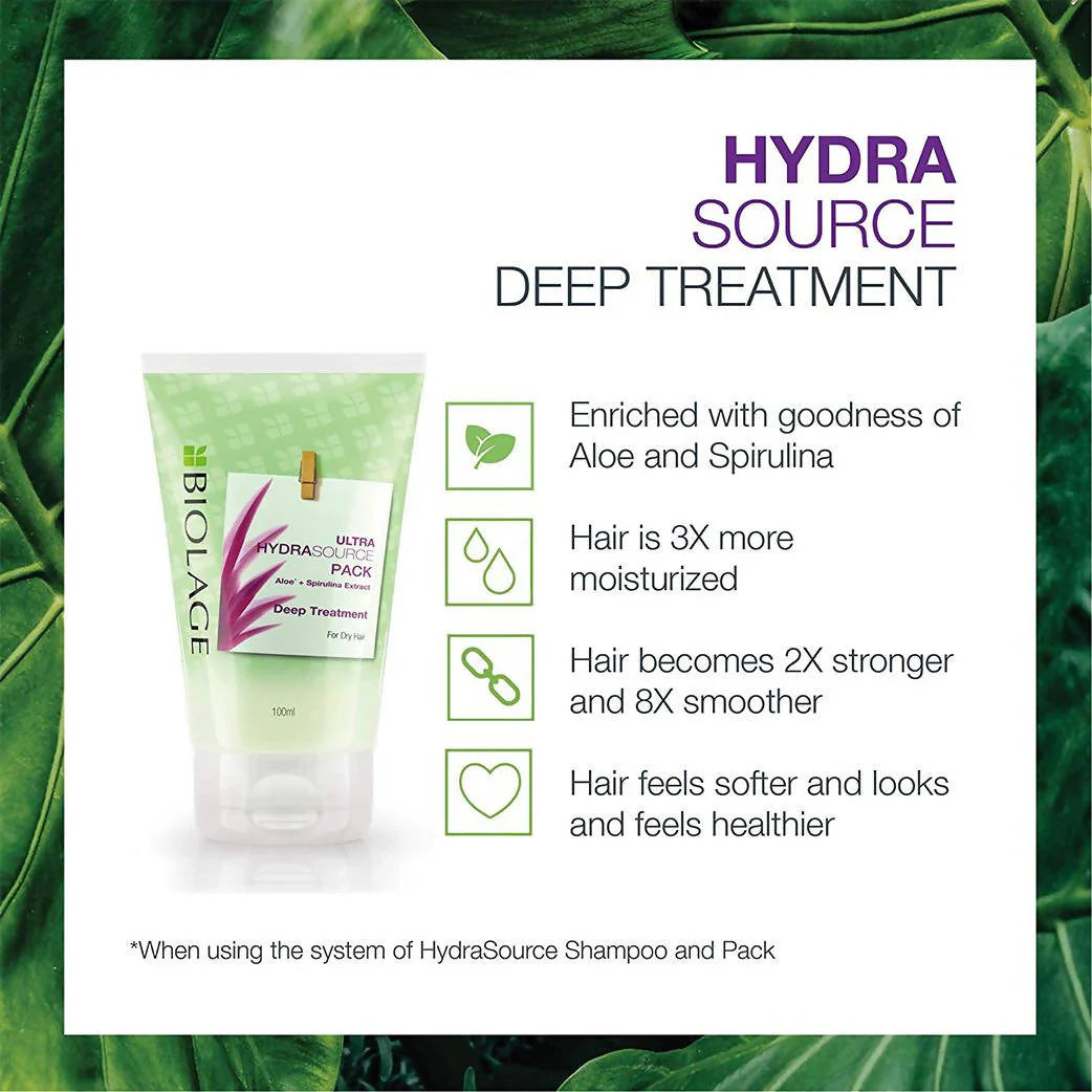 Matrix Biolage Ultra HydraSource Deep Treatment Pack for Dry Hair -100 ml Mytrendzcart