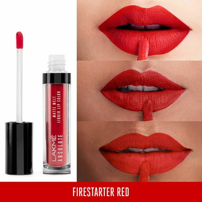 Lakme Absolute Matte Melt Liquid Lip Color - Firestarter Red Mytrendzcart