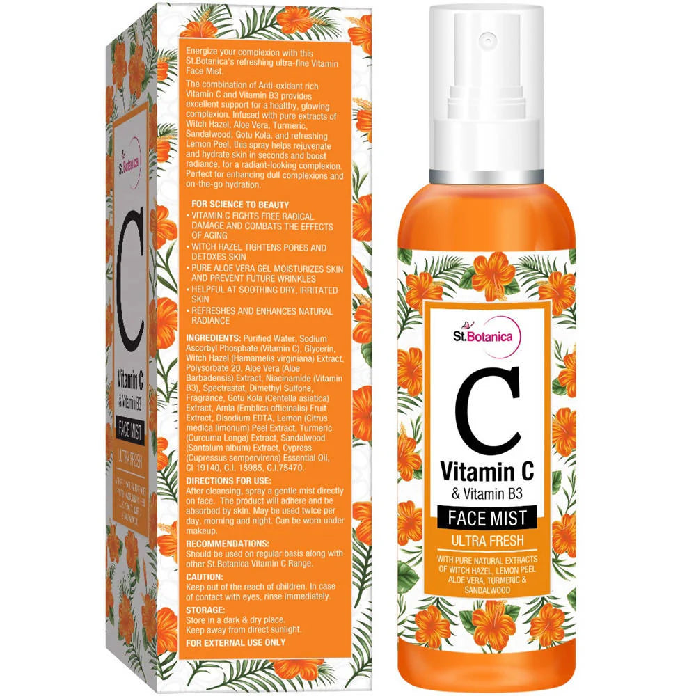 St.Botanica Vitamin C & Vitamin B3 Face Mist -120 ml Mytrendzcart