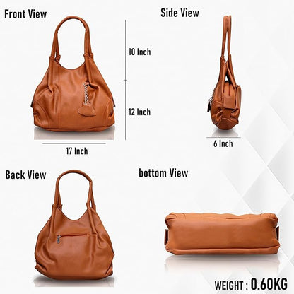 Fostelo Women's Vegan Leather Style Diva Handbags Shoulder Hobo Bag Ladies Purse (Large) - Mytrendzcart