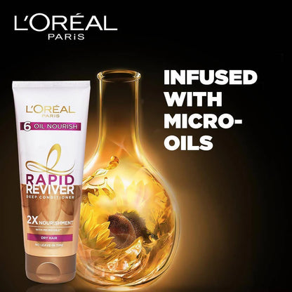 L'Oréal Paris 6 Oil Nourish Rapid Reviver Deep Conditioner Mytrendzcart