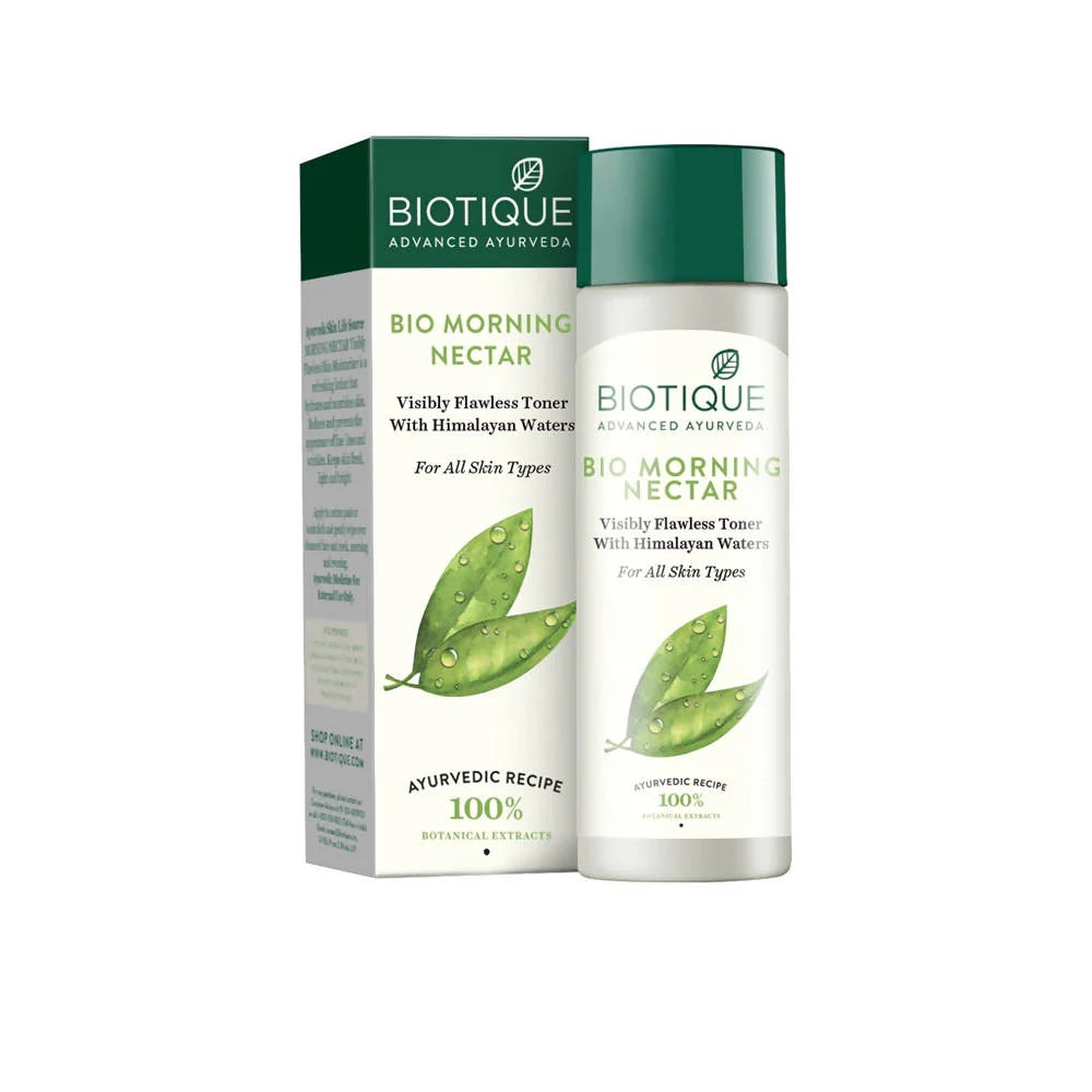 Biotique Advanced Ayurveda Bio Morning Nectar Visibly Flawless Toner -120 ml Mytrendzcart