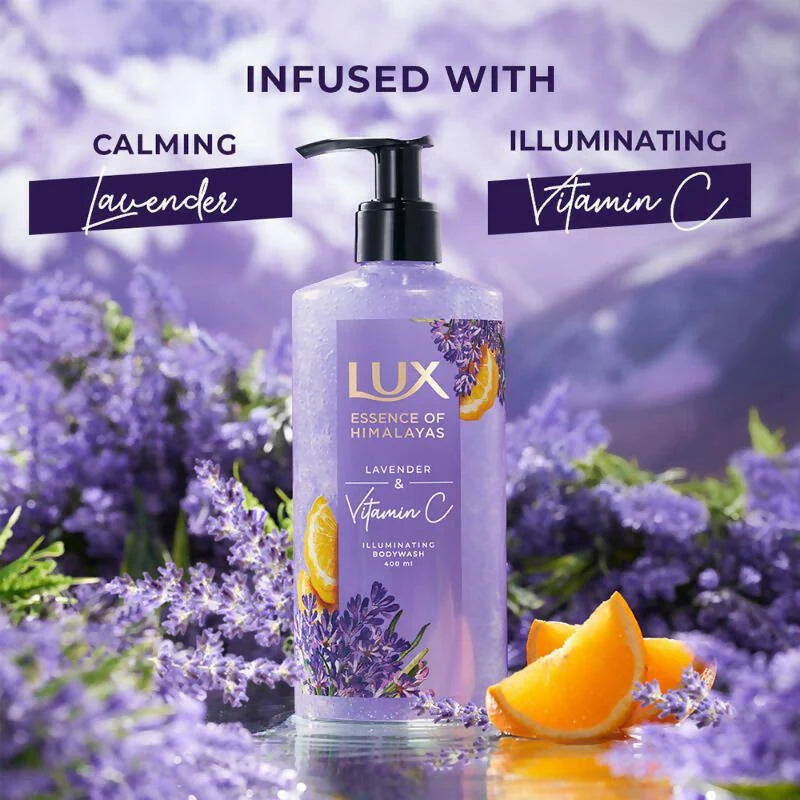 Lux Essence Of Himalayas Lavender & Vitamin C Illuminating Body Wash -400 ml Mytrendzcart