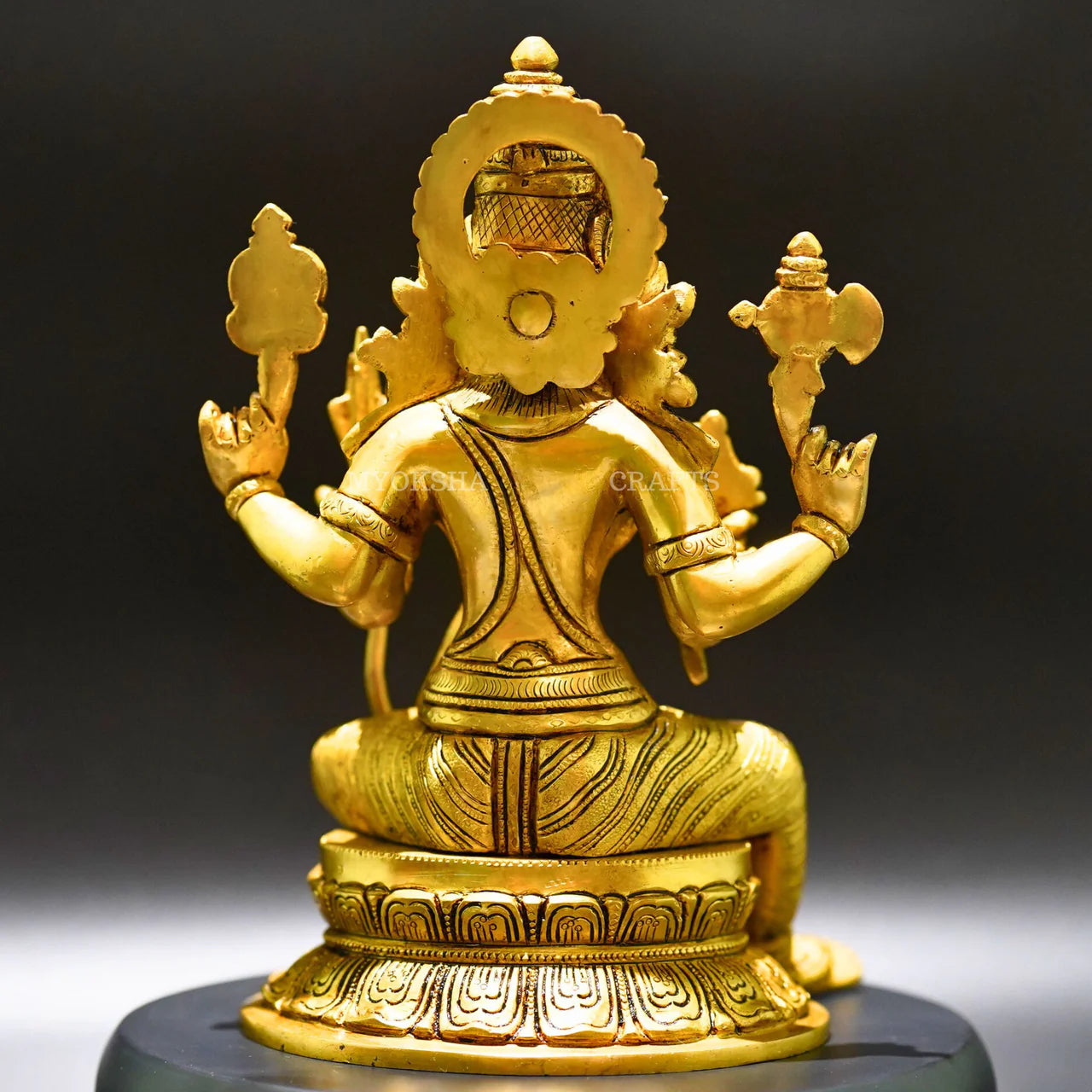 Brass Raja Rajeshwari Idol - Divine Empress of Cosmic Power and Grace Mytrendzcart