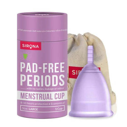 Sirona Reusable Menstrual Cup with Pouch -Small Cup Mytrendzcart