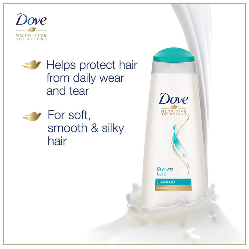 Dove Dryness Care Shampoo For Dry Hair -340 ml Mytrendzcart