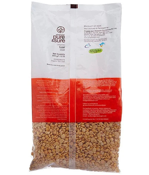 Pure & Sure Organic Toor Dal -500 gm Mytrendzcart