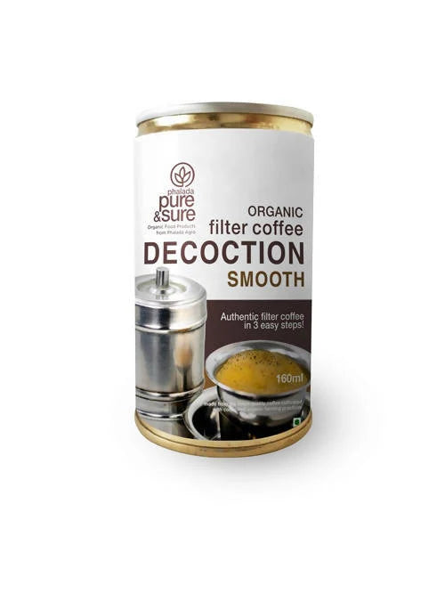 Pure & Sure Organic Filter Coffee Decoction - Smooth -160 ml Mytrendzcart