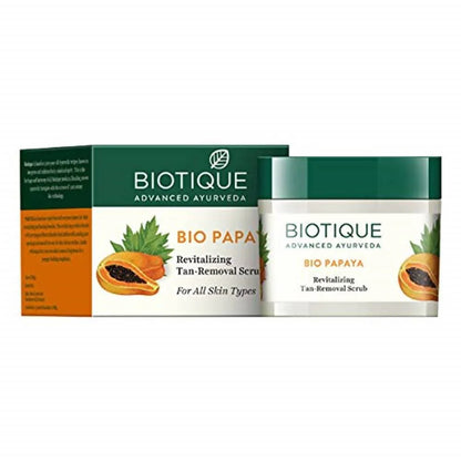 Biotique Bio Papaya Revitalizing Tan-Removal Scrub -50 gm Mytrendzcart