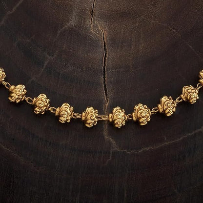 Kushal's Fashion Jewellery Gold Plated Ethnic Antique Chain - 416125 Mytrendzcart