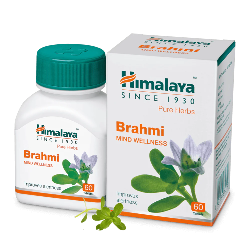 Himalaya Wellness Pure Herbs Brahmi Mind Wellness -Pack of 1 - 60 tabs Mytrendzcart