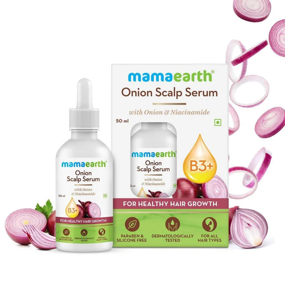 Mamaearth Onion Scalp Serum For Healthy Hair Growth -50 ml - Pack of 1 Mytrendzcart