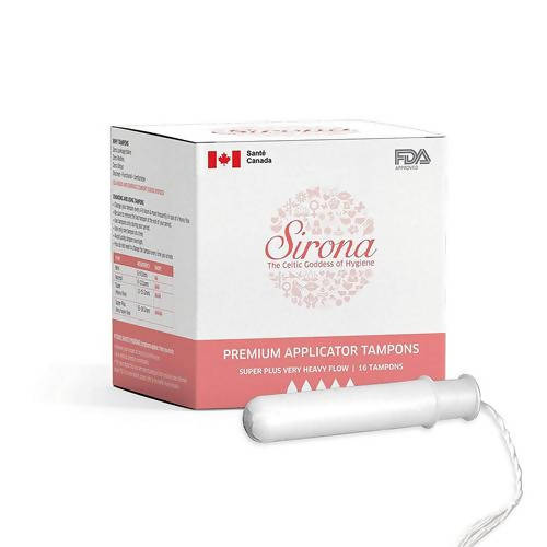 Sirona Super Plus Heavy Flow Applicator Tampons -16 Pcs Mytrendzcart