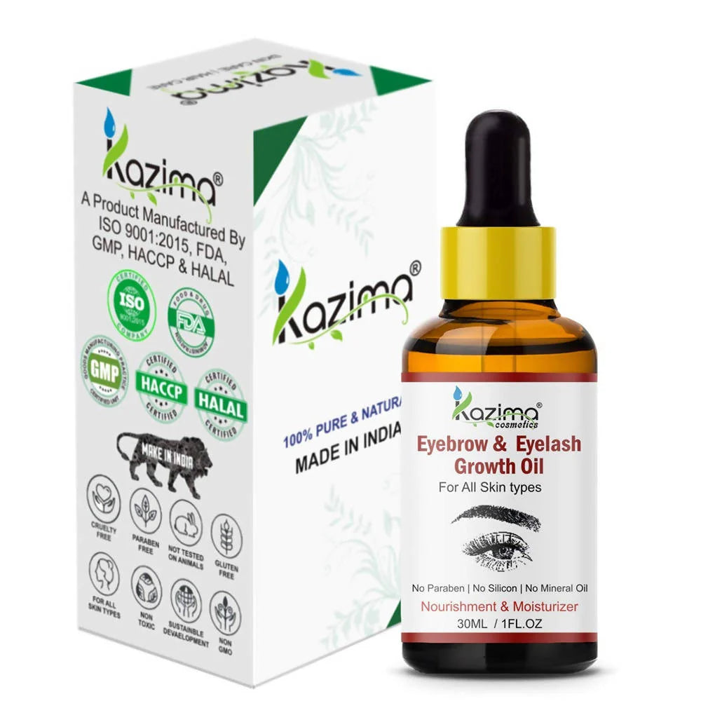 Kazima Eyebrow & Eyelash Growth Oil -30 ml Mytrendzcart