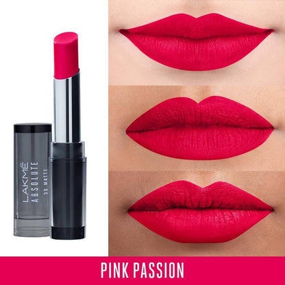 Lakme Absolute 3D Lipstick - Pink Passion Mytrendzcart