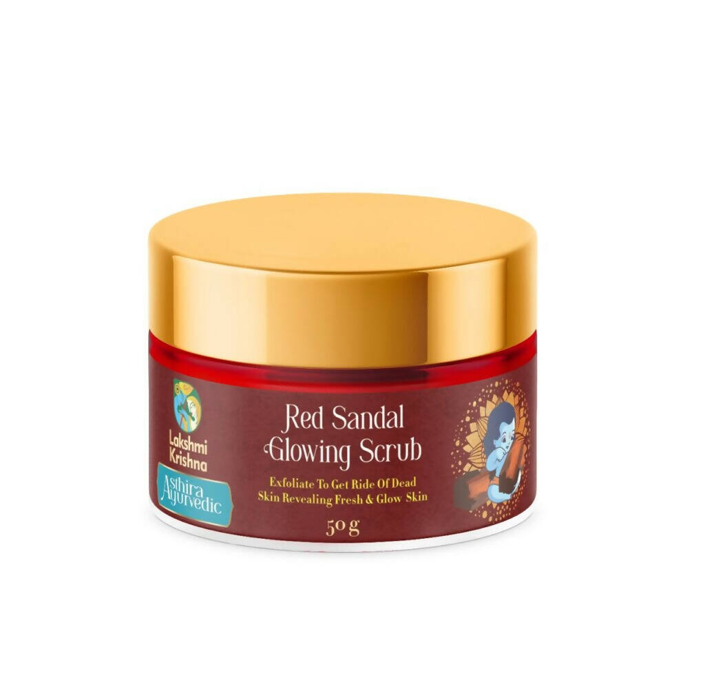 Lakshmi Krishna Red Sandal Glowing Scrub - Mytrendzcart