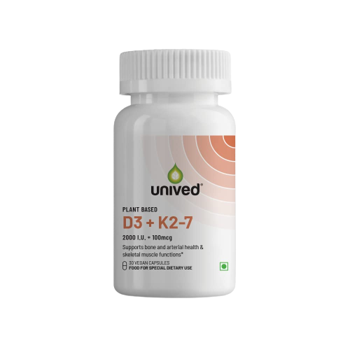 Unived Plant Based D3+K2 -7 Vegan Capsules - Mytrendzcart