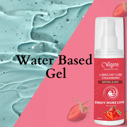 Vigini Intimate Strawberry Lubricant Personal Lube Water Based Gel -50 ml Mytrendzcart