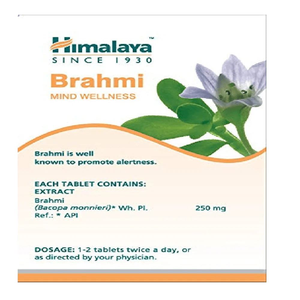 Himalaya Wellness Pure Herbs Brahmi Mind Wellness -Pack of 1 - 60 tabs Mytrendzcart