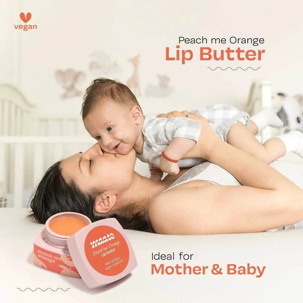 Maate Lip Butter | Packed with Vitamin C For Ultra Moisturized Lips | Enriched with Peach And Orange -8 gm Mytrendzcart