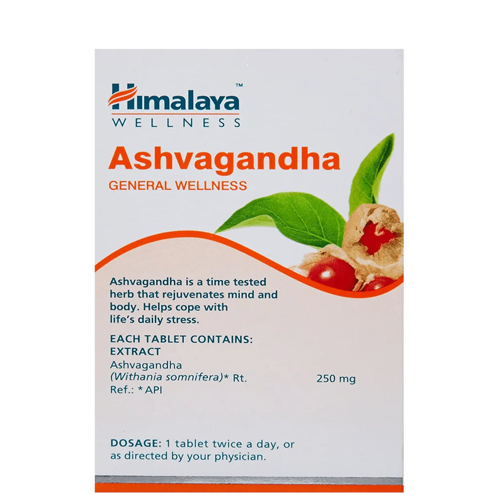 Himalaya Ashvagandha Tablets - General Wellness -60 tabs - Pack of 1 Mytrendzcart