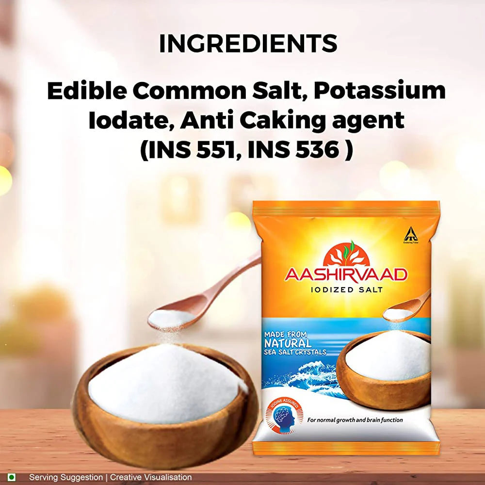 Aashirvaad Iodized Salt -1 kg Mytrendzcart