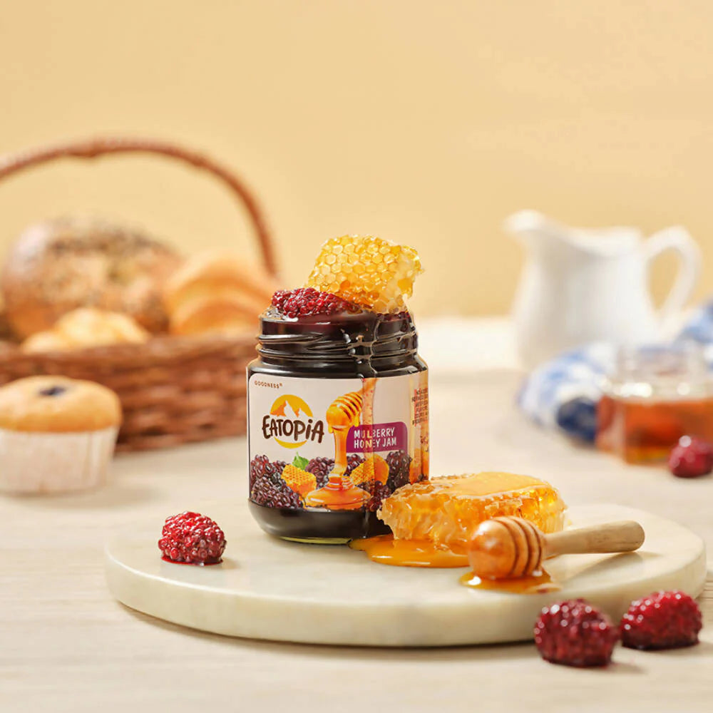 Eatopia Mulberry Honey Jam -240 gm Mytrendzcart