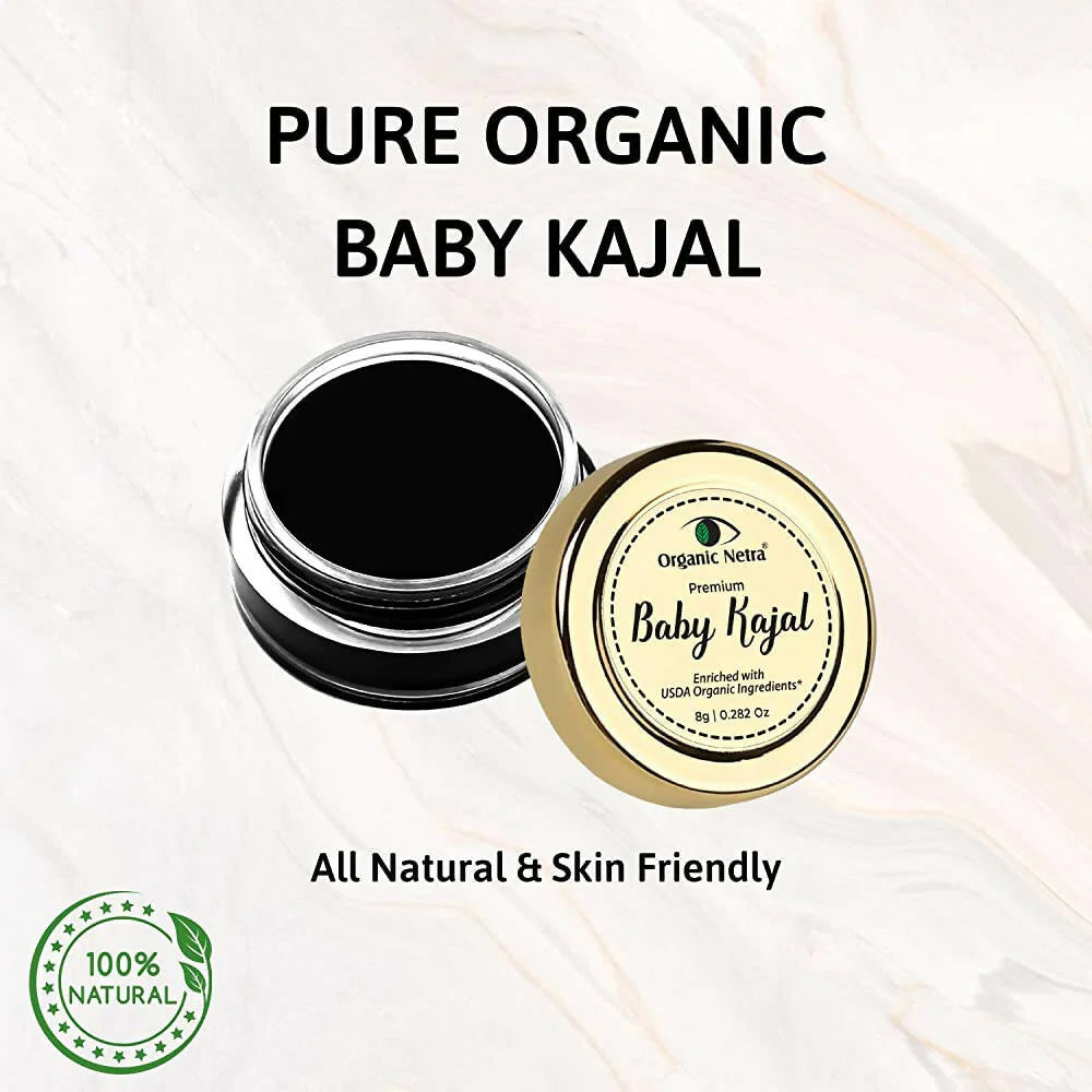 Organic Netra Baby Kajal Water Resistant -8 gm Mytrendzcart