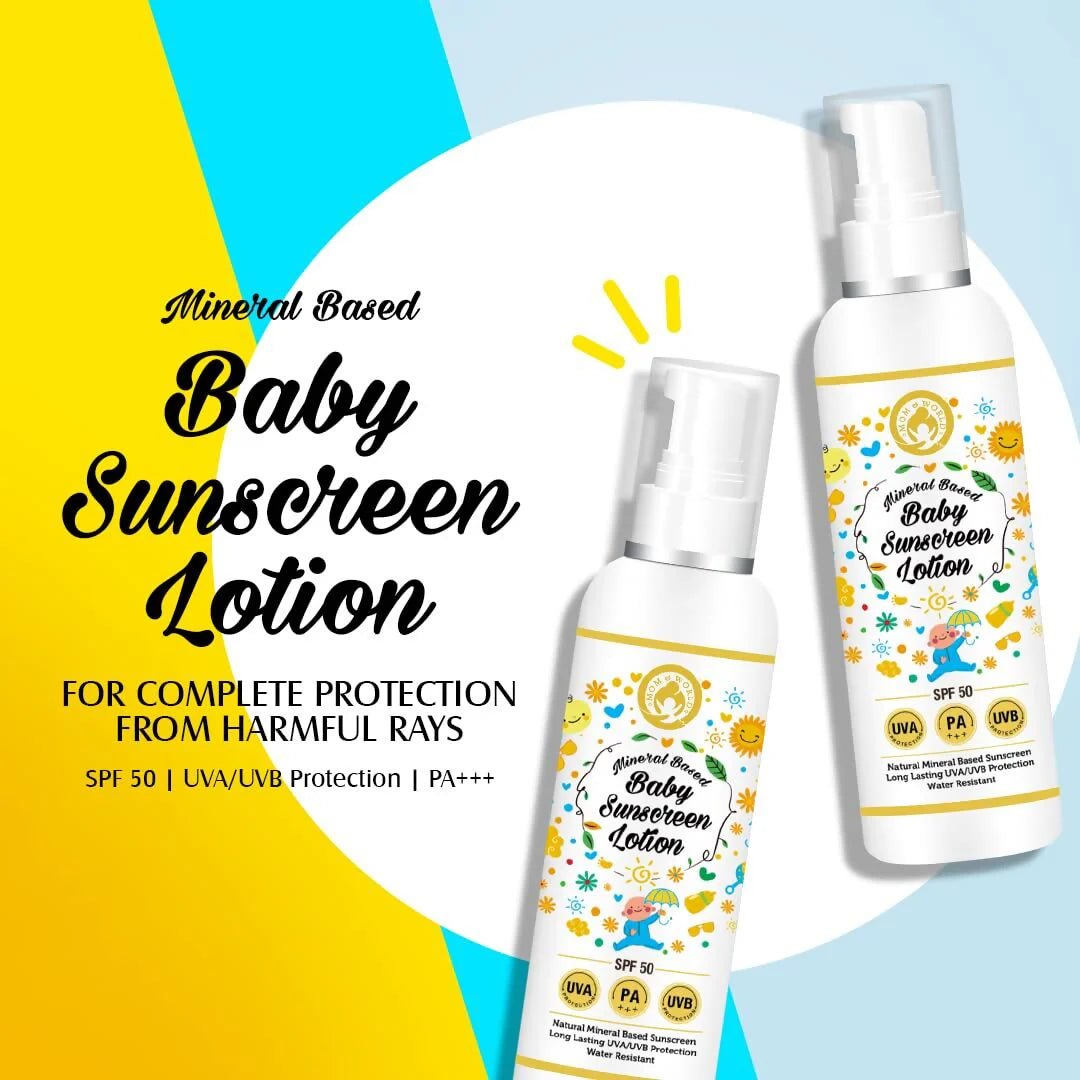 Mom & World Baby Sunscreen Lotion -120 ml Mytrendzcart