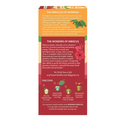 Organic India Moringa Hibiscus Tea Bags -25 Tea Bags Mytrendzcart