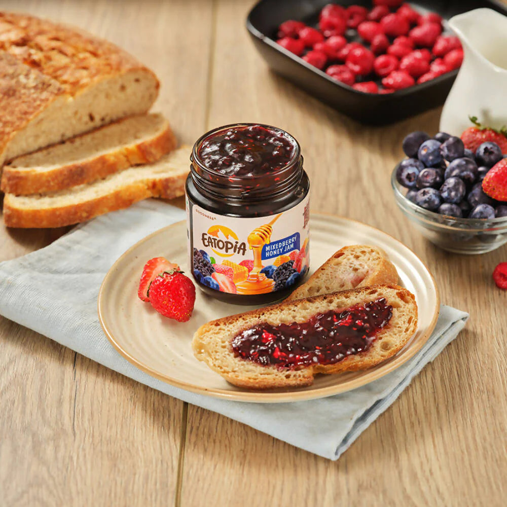 Eatopia Mixed Berry Honey Jam -240 gm Mytrendzcart