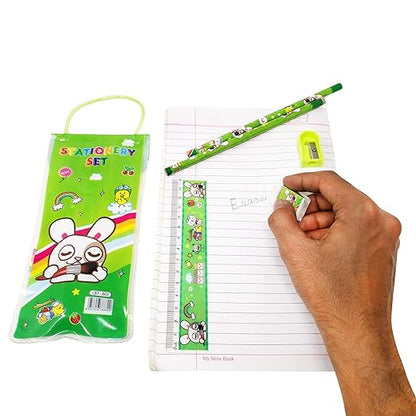 PARTEET Mix Stationery Kit Set in a Fancy Bag for Kids (Pack of 12) Mytrendzcart