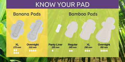 Saathi Bamboo Fiber Medium Flow Sanitary Napkins Pack -12 Pads Mytrendzcart