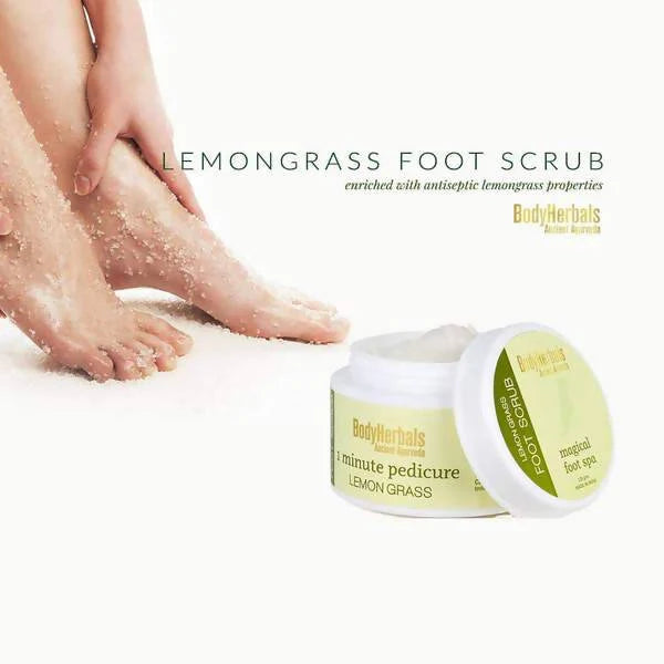 BodyHerbals 1 minute pedicure Lemongrass -125 gm Mytrendzcart