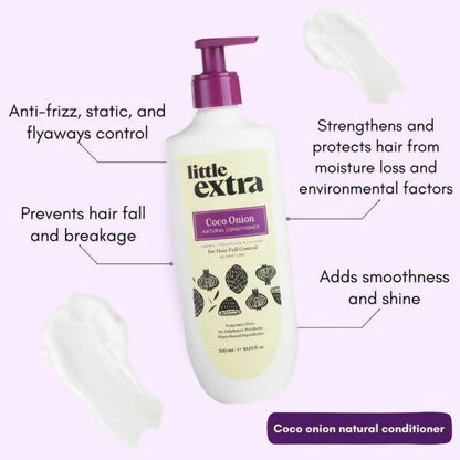 Little Extra Coco Onion Natural Conditioner for Hair Fall Control -300 ml Mytrendzcart