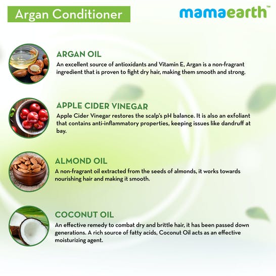 Mamaearth Argan Conditioner For Frizz-Free & Strong Hair Mytrendzcart