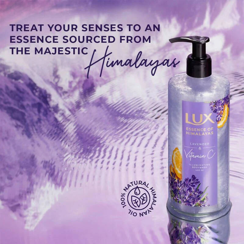 Lux Essence Of Himalayas Lavender & Vitamin C Illuminating Body Wash -400 ml Mytrendzcart