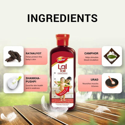 Dabur Lal Tail - Ayurvedic Baby Massage Oil -100 ml Mytrendzcart