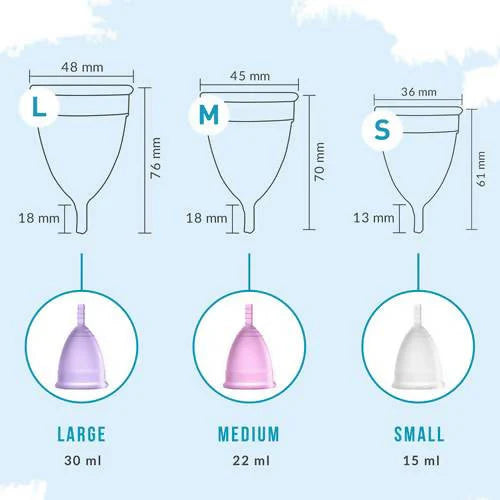 Sirona Reusable Menstrual Cup with Pouch -Small Cup Mytrendzcart